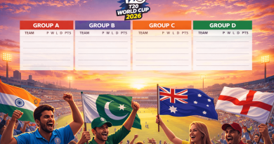 ICC T20 World Cup 2026 Points Table | Live Standings