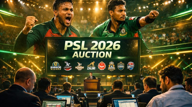 পিএসএল ২০২৬ নিলাম কবে